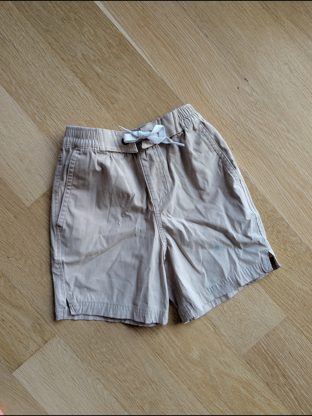 Hanna Andersson Light Beige Elastic Waist Shorts